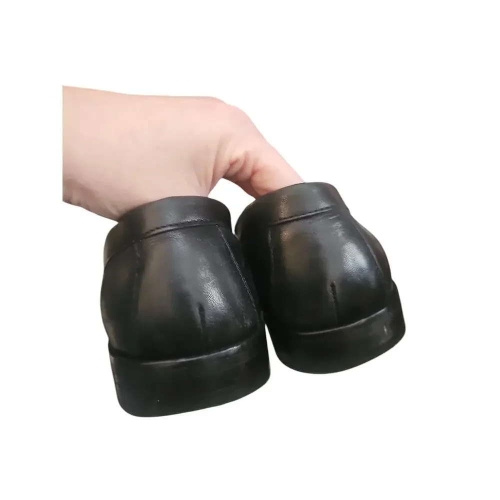 Cole Haan mens black leather loafers dress shoes sz 10